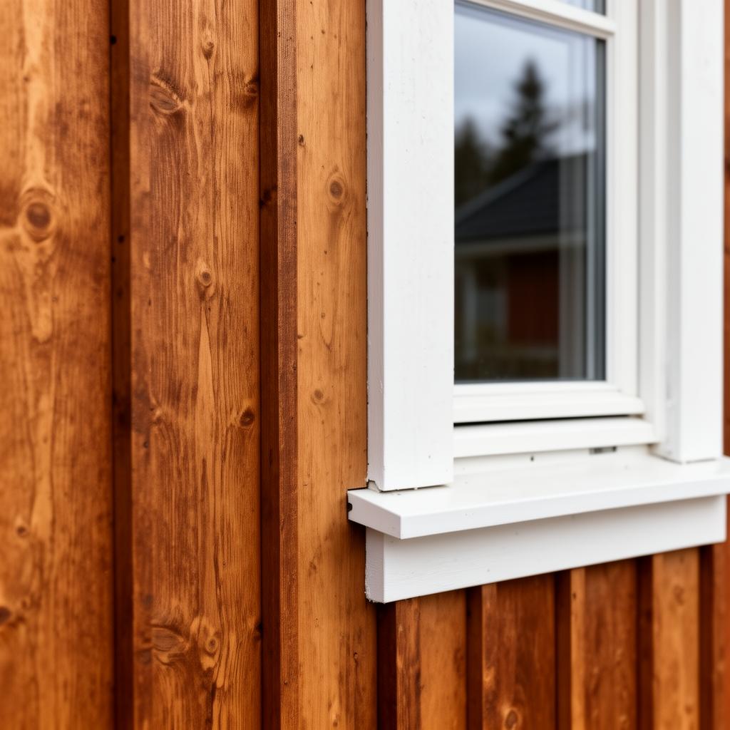 Detalj av norsk trekledning